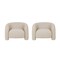 Manhattan Comfort Modern Sylvia Tweed Accent Chair in Gold Dust - Set of 2 2-AC070-GD - alternate 2